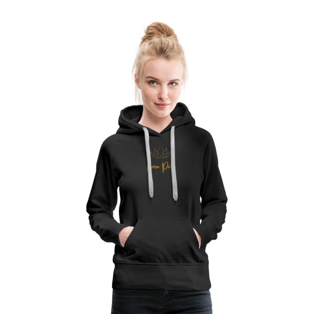Sweat-shirt à capuche Premium pour femmes - black