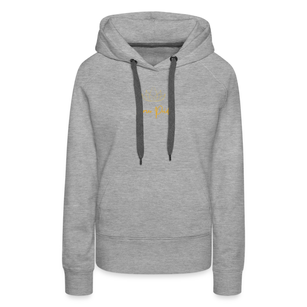 Sweat-shirt à capuche Premium pour femmes - heather grey